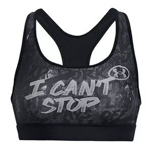 NWT Under Armour Sports Bra Womens Size Small HeatGear Alter Ego Mid Support Bla